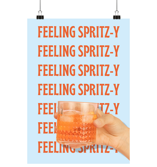 "FEELING-SPRITZ-Y" - Design Poster Din A4 (hoch)